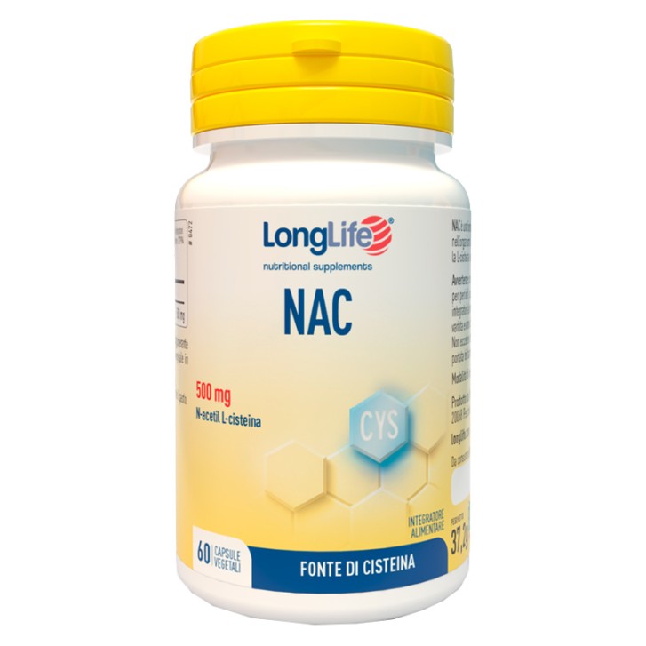 Longlife NAC 60 Capsule - Integratore Antiossidante