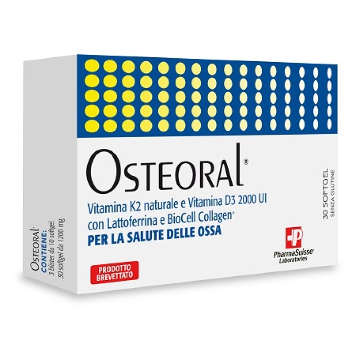 Osteoral 30 Capsule Molli - Integratore Ossa