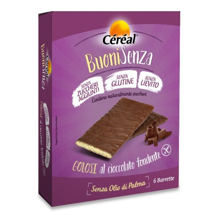Cereal BuoniSenza Golosi Cioccolato Fondente 6 x 17 grammi