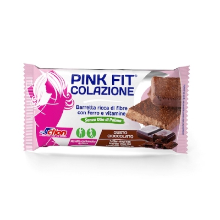 ProAction Pink Fit Colazione Barretta Cioccolato 40 grammi