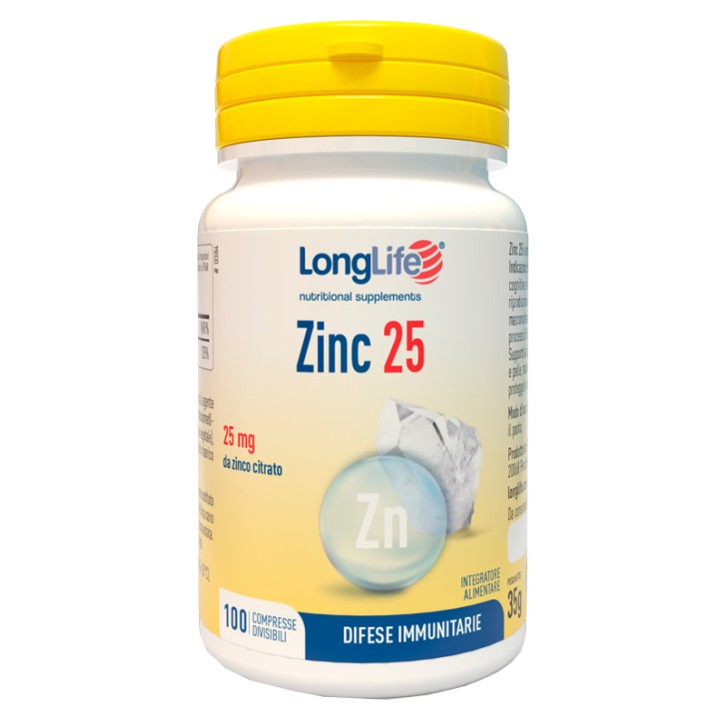 Longlife Zinc 100 Compresse - Integratore Zinco