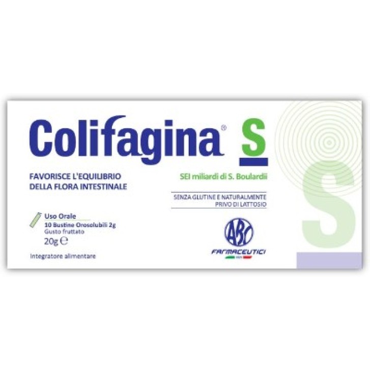 Colifagina S 10 Bustine - Integratore Flora Intestinale