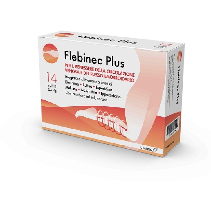 Flebinec Plus 14 Bustine - Integratore Microcircolo