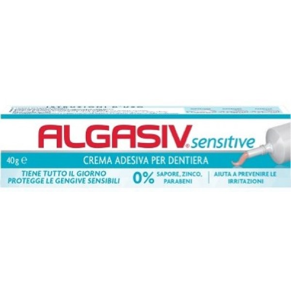 Algasiv Sensitive Crema Adesiva per Dentiera 40 grammi