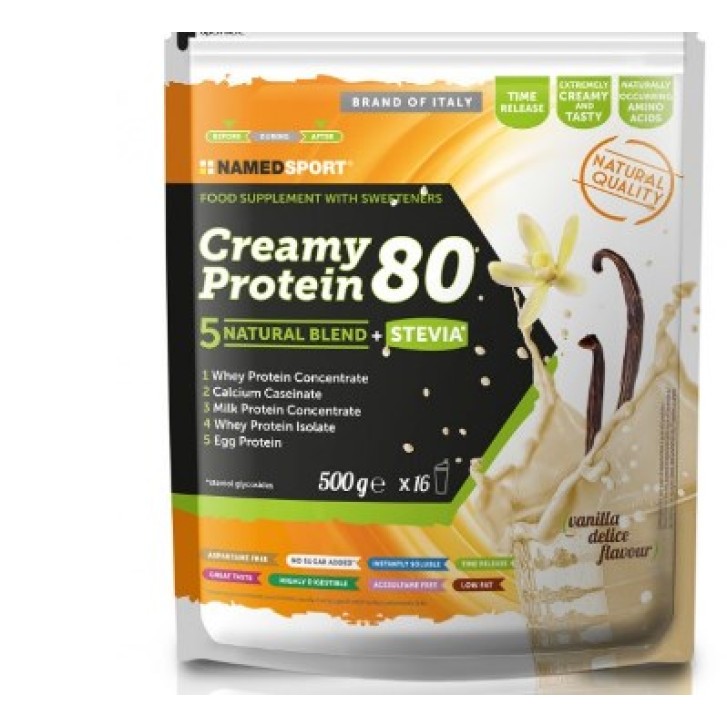 Named Sport Creamy Protein Vanilla Delice Blend Proteico 500 grammi