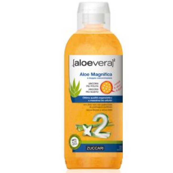 Zuccari AloeVera2 Succo d'Aloe Magnifica 1000 ml - Integratore Alimentare