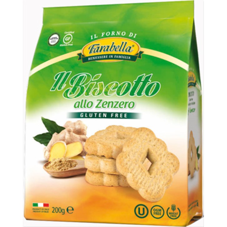 Farabella Senza Glutine Biscotti Zenzero 200 grammi