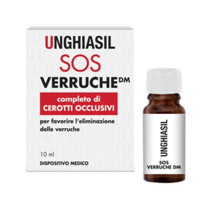 Unghiasil SOS Viti Verruche con Cerotti Occlusivi 10 ml