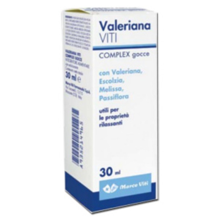 Marco Viti Valeriana Complex Gocce 30 ml - Integratore Alimentare