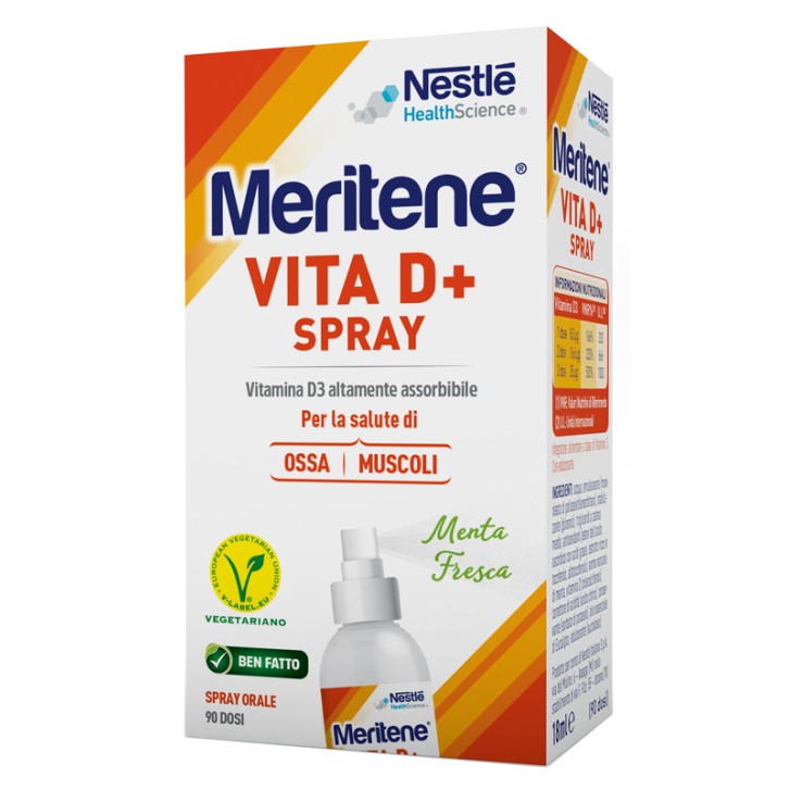 Meritene Vita D+ Spray 18 ml - Integratore Muscoli e Ossa
