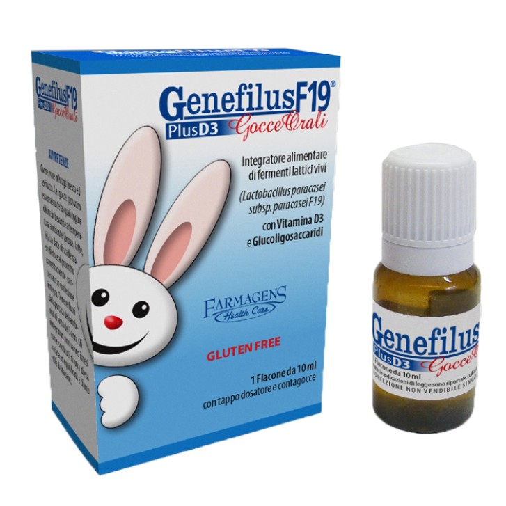 Genefilus F19 Plus D3 Gocce 10 ml - Integratore Alimentare