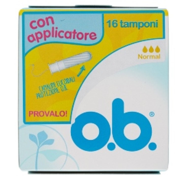O.B. Compact Applicatore Normal 16 Assorbenti Interni con Applicatori