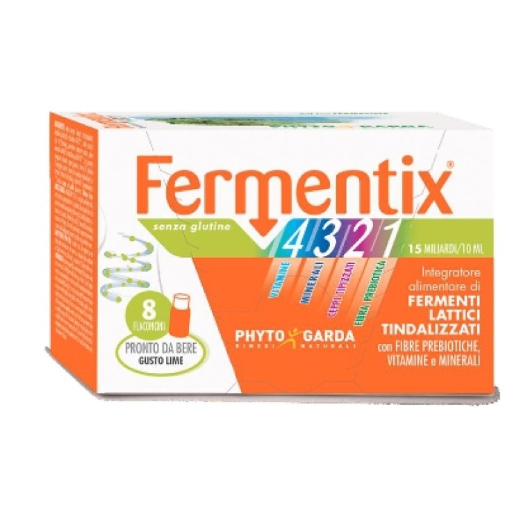 Fermentix 4321 8 Flaconcini - Integratore Fermenti Lattici Tendalizzati