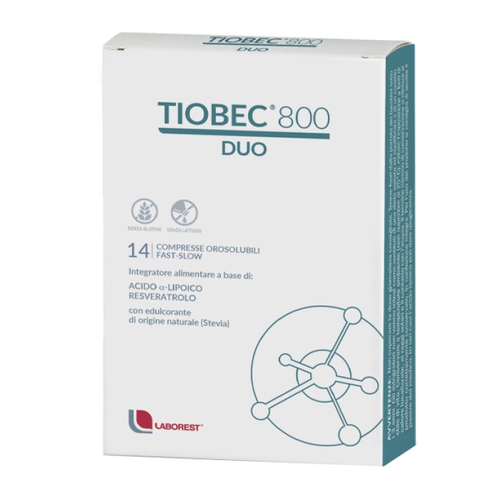 Tiobec 800 Duo 14 Compresse Orosolubili - Integratore Metabolismo Energetico