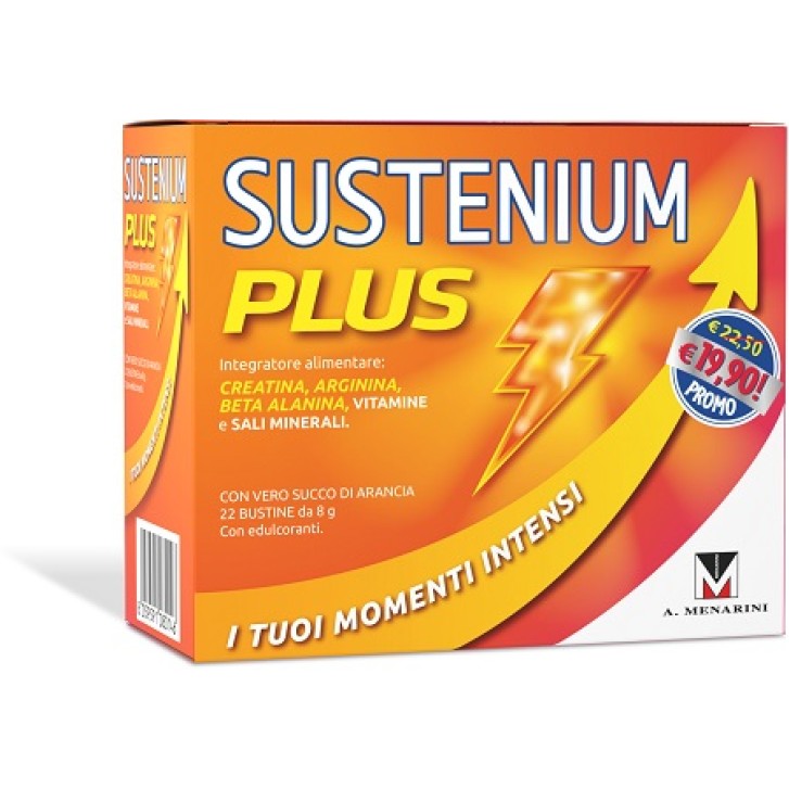 Sustenium Plus 22 Bustine - Integratore Energetico