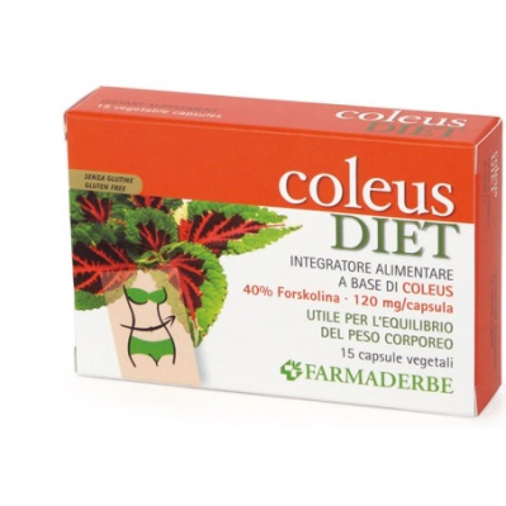 Farmaderbe Coleus Diet 15 Capsule - Integratore Peso Corporeo