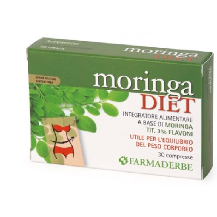 Farmaderbe Moringa Diet 30 Compresse - Integratore Peso Corporeo