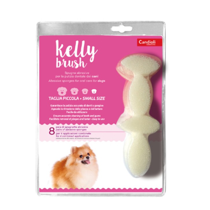 Kelly Brush Spugnetta Igiene Orale Cani Taglia Piccola 16 pezzi