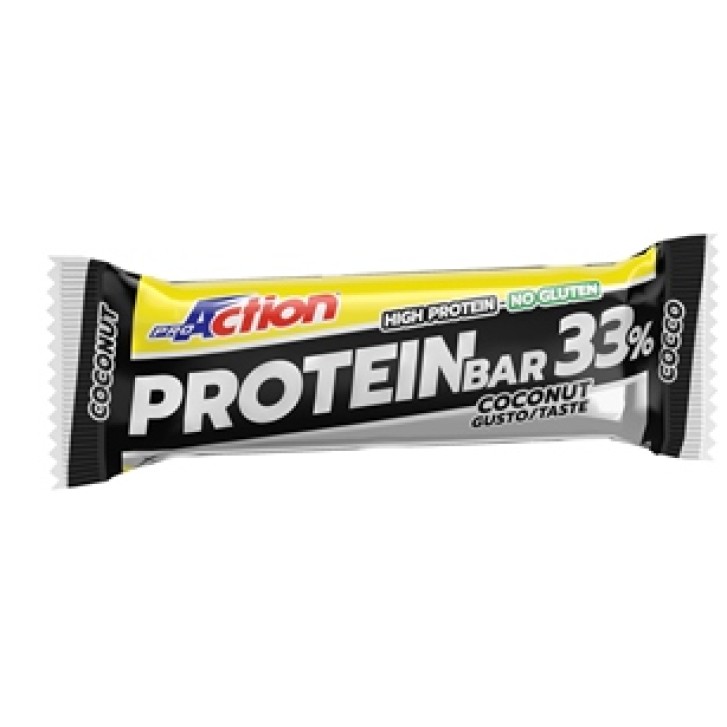 ProAction Protein Barretta Cocco 33% 50 grammi