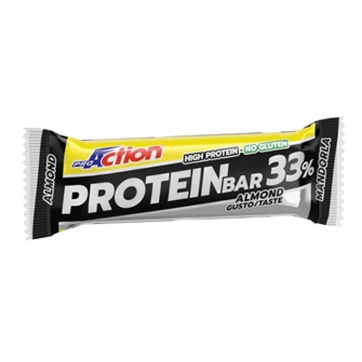ProAction Protein Barretta Mandorle 33% 50 grammi