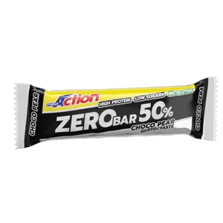 ProAction Zero Barretta Cioccolato e Pera 50% 60 grammi