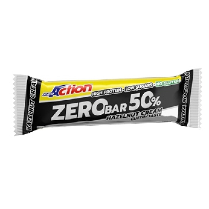 ProAction Zero Barretta Crema di Nocciole 50% 60 grammi