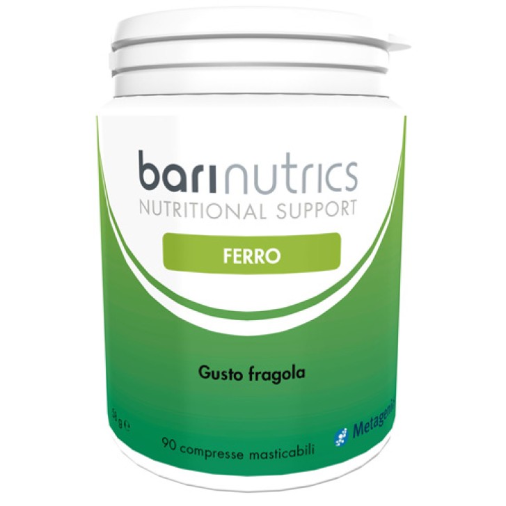 Barinutrics Gusto Fragola 90 Compresse Masticabili - Integratore Ferro
