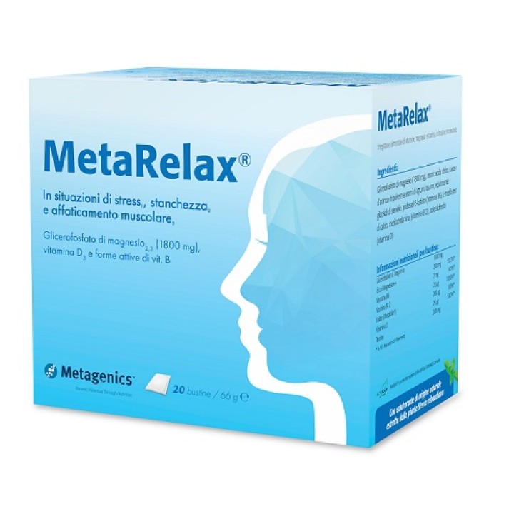Metarelax 20 Bustine - Integratore Magnesio e Vitamine