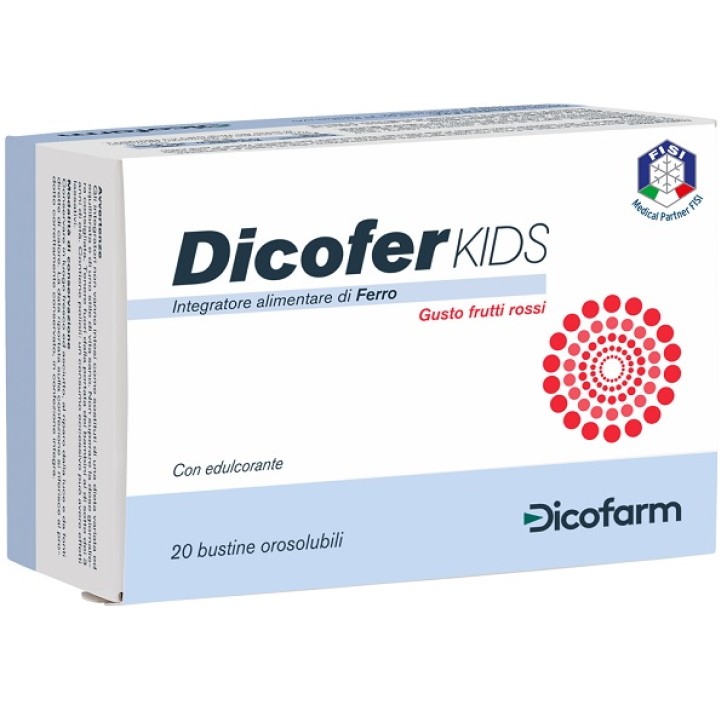 Dicofer Kids 20 Bustine Orosolubili - Integratore Alimentare