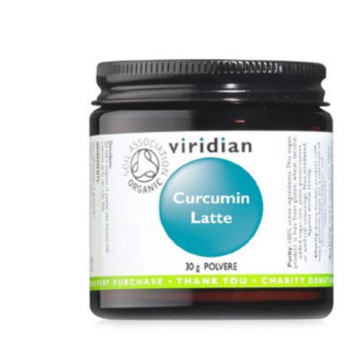 Natur Viridian Curcumin Latte Polvere 30 grammi - Integratore Alimentare