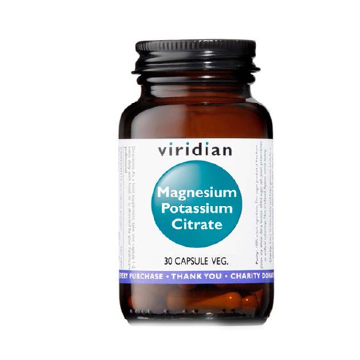 Natur Viridian MG+K Citrate 30 Capsule - Integratore Alimentare