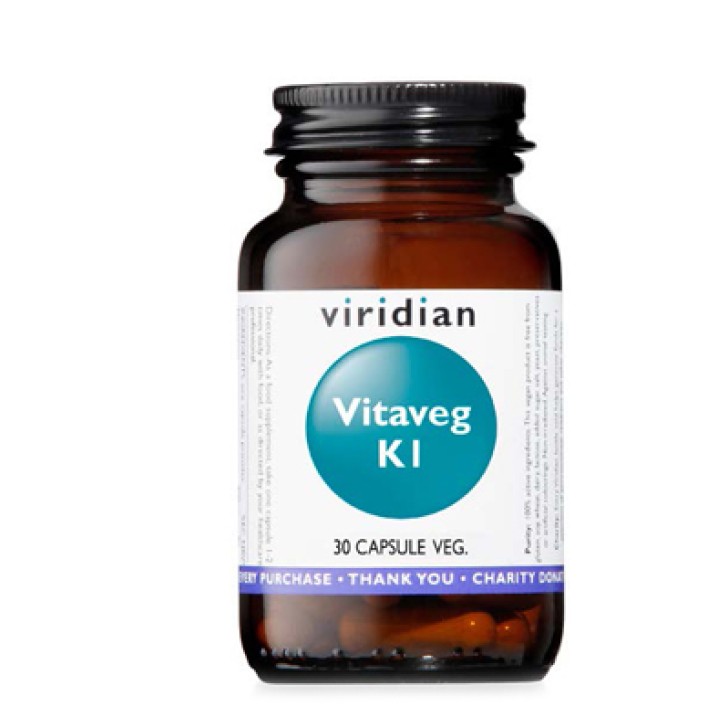 Natur Viridian Vitaveg K1 30 Capsule - Integratore Alimentare