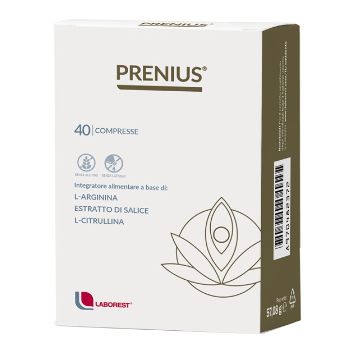 Prenius 40 Compresse - Integratore L-Arginina, Salicina e Magnesio