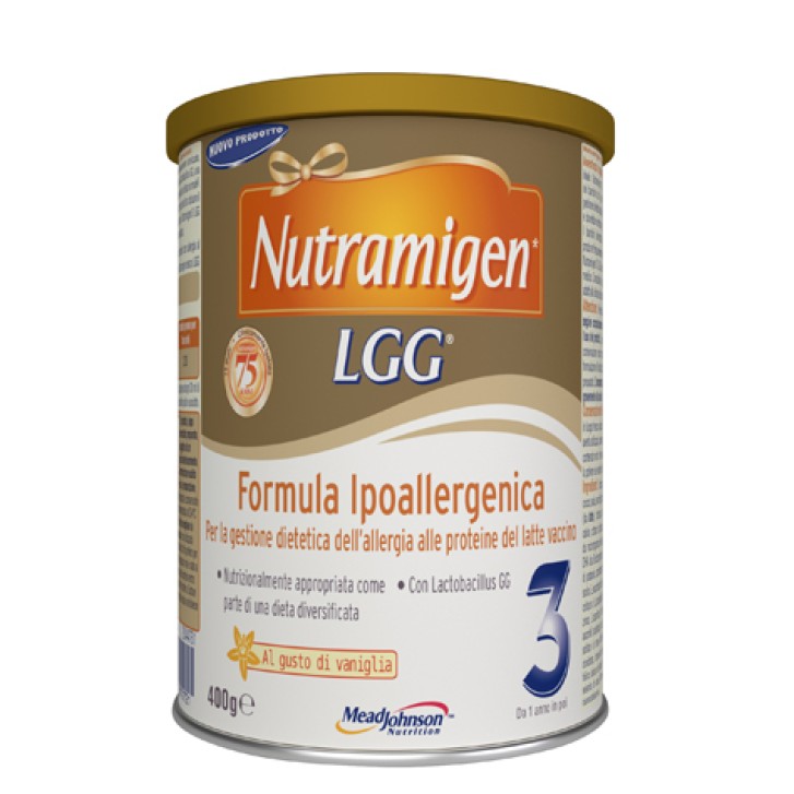 Nutramigen 3 LGG Latte in Polvere per Allergie alle Proteine del Latte Vaccino 400 grammi