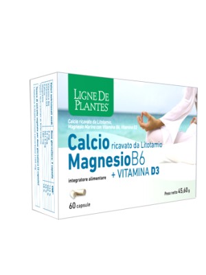 Calcio Magnesio B6 + Vitamina D3 60 Capsule - Integratore Alimentare