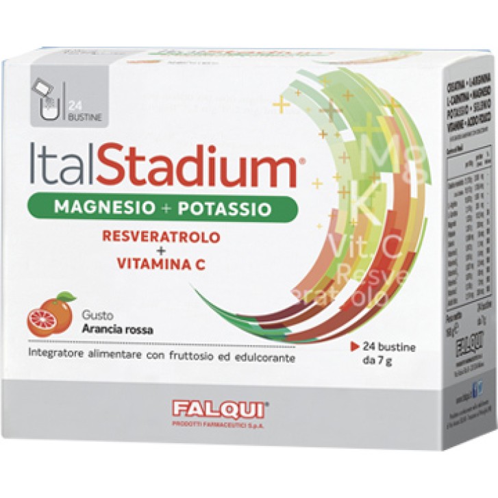 Falqui Italstadium Magnesio Potassio e Vitamina C 24 bustine - Integratore Alimentare