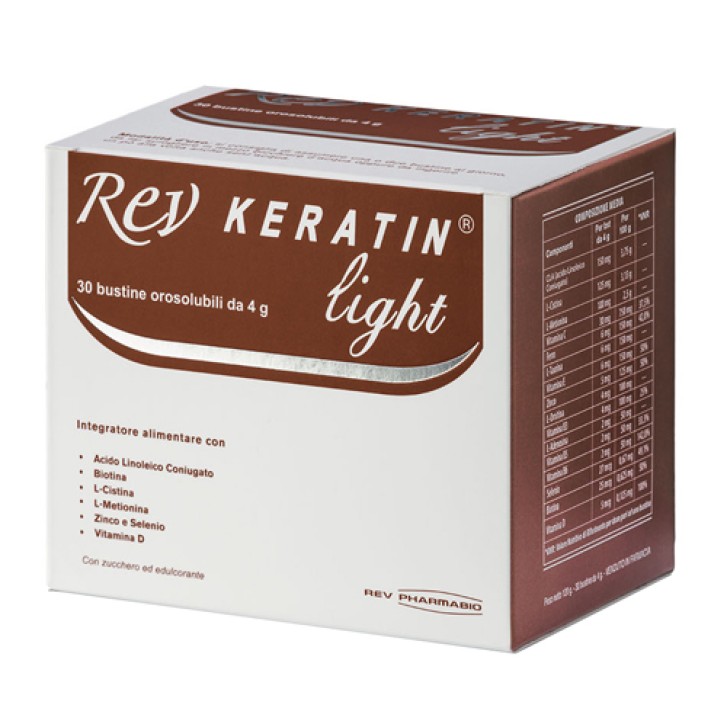Rev Keratin Light 30 Bustine - Integratore Benessere Unghie e Capelli