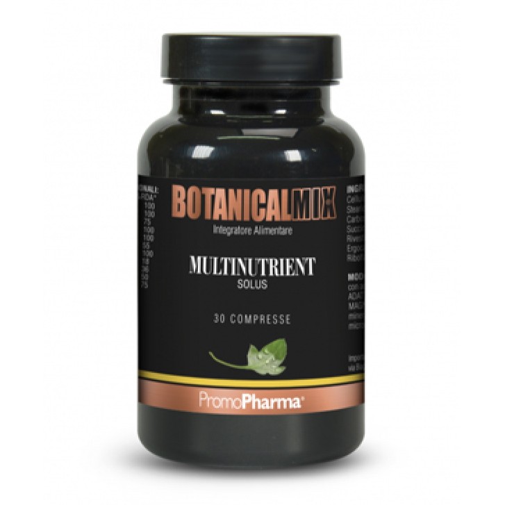 Botanical Mix Multinutrient Solus 30 Compresse PromoPharma - Integratore Multivitaminico e Minerali