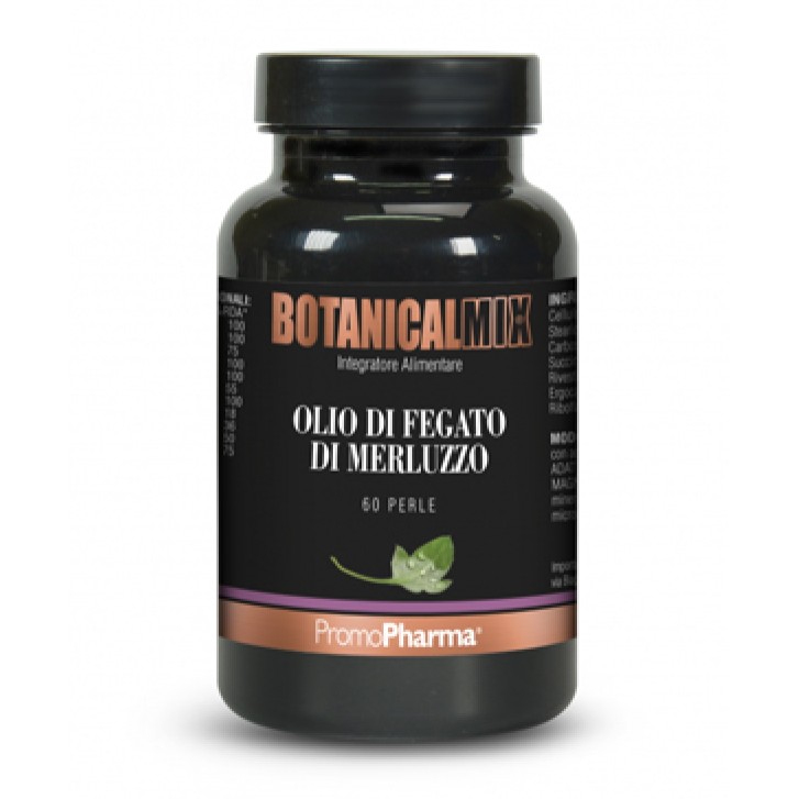 Botanical Mix Olio di Fegato Di Merluzzo 60 perle PromoPharma - Integratore di Omega3 per il Colesterolo