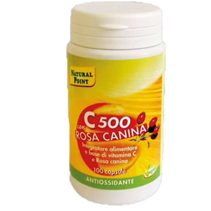 Natural Point C500 con Rosa Canina Integratore Alimentare 100 Capsule