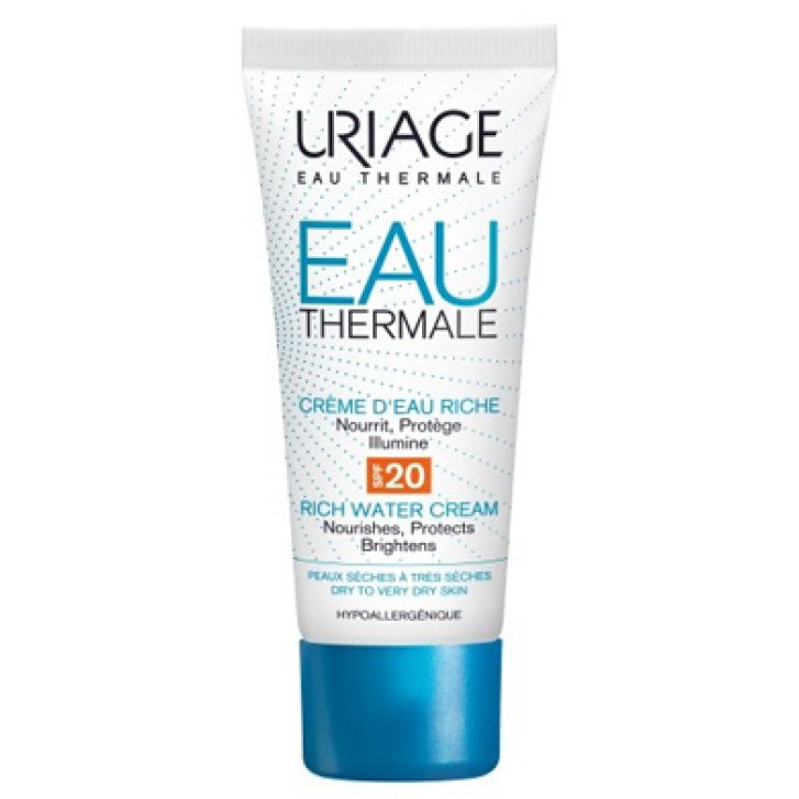 Uriage Eau Thermale Crema all'Acqua Thermale Ricca SPF 20 50 ml