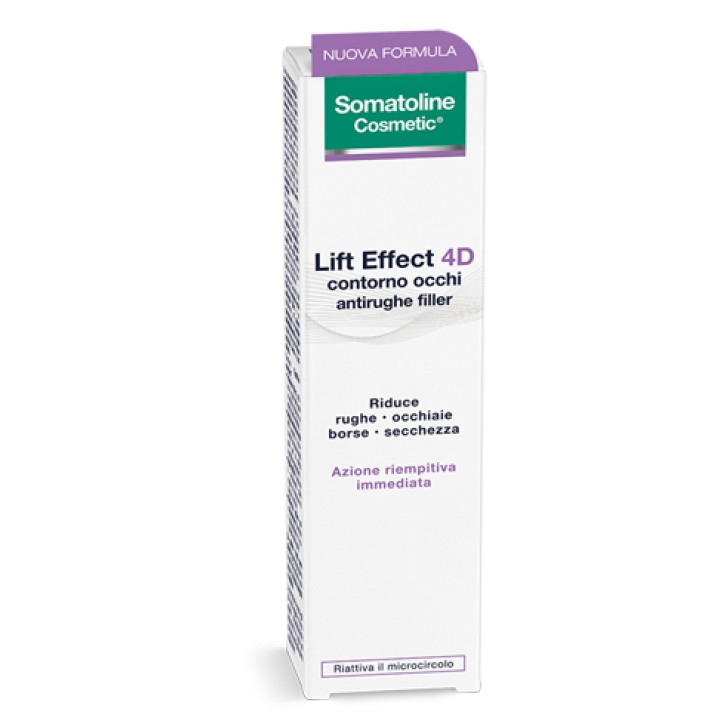 Somatoline Cosmetic Lift Effect 4D Contorno Occhi Antirughe Filler 15 ml