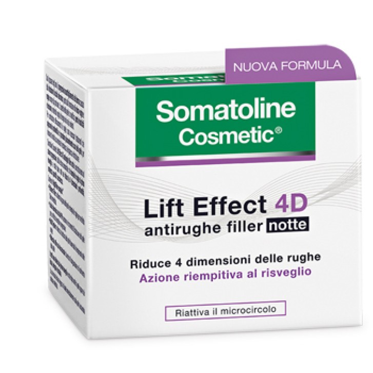 Somatoline Cosmetic Lift Effect 4D Crema Antirughe Filler Notte 50 ml