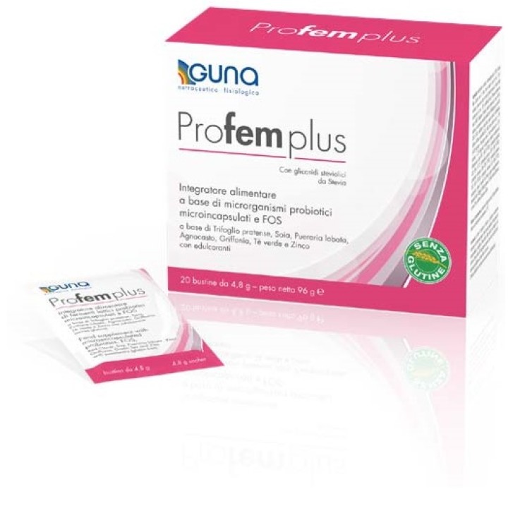 Guna Profem Plus 20 Bustine - Integratore Intestinale per la Donna