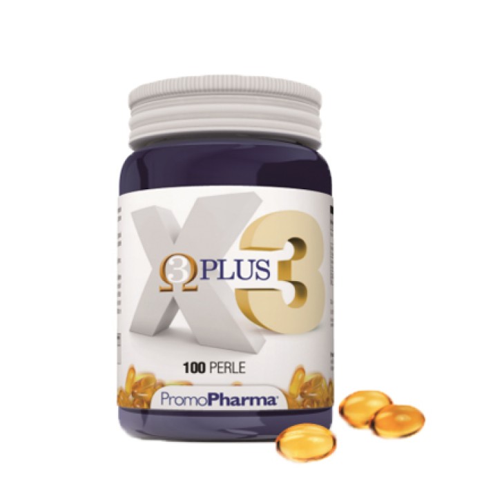 X3 PLUS Omega3 100 Perle PromoPharma - Integratore per il Colesterolo