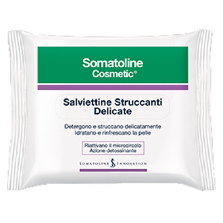 Somatoline Cosmetics Salviettine Struccanti Delicate 20 pezzi