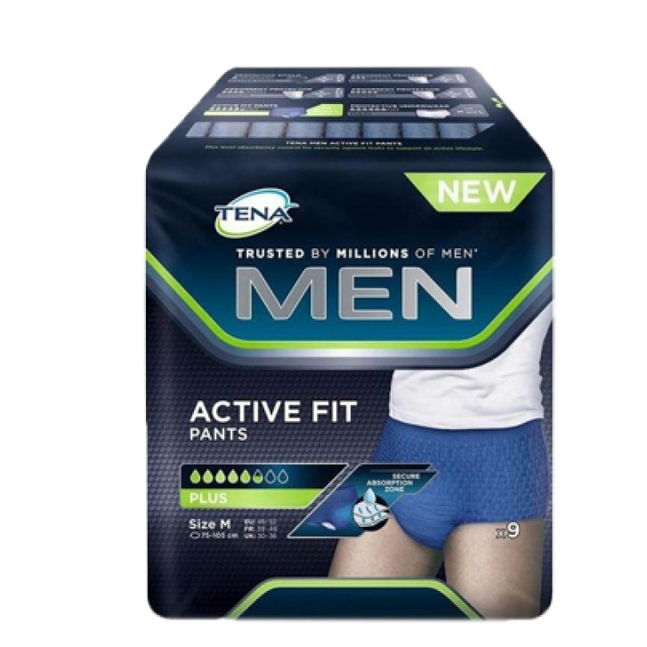 Tena Men Pants Active Fit Taglia S/M 9 Pezzi