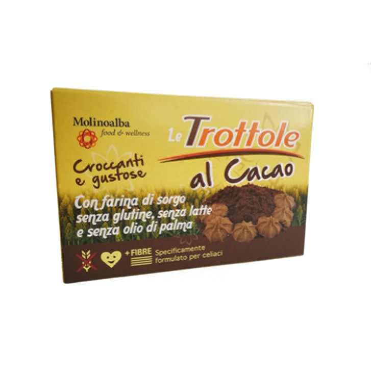 Molinoalba Biscotti Trottole Cacao 30 grammi