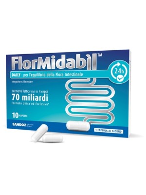 FlorMidabil Daily Polvere 10 Capsule - Integratore Fermenti Lattici