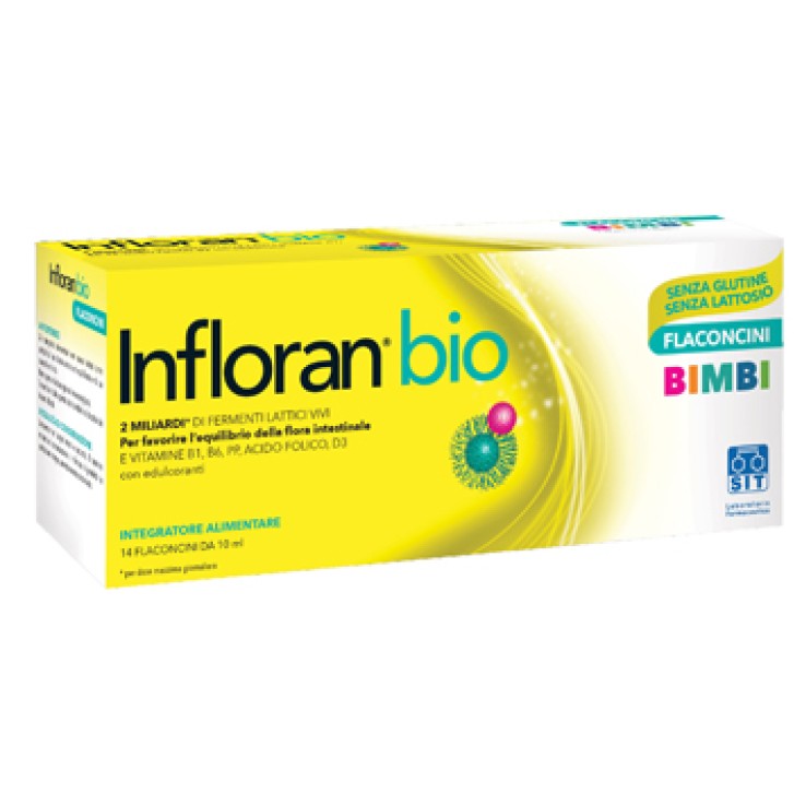 Infloran Bio Bambini 14 Flaconcini - Integratore Fermenti Lattici Vivi